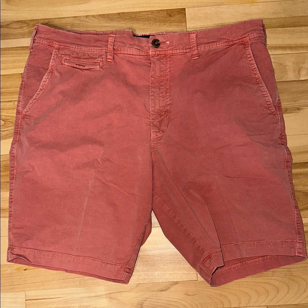 American Eagle Outfitters Red Flat Front Shorts